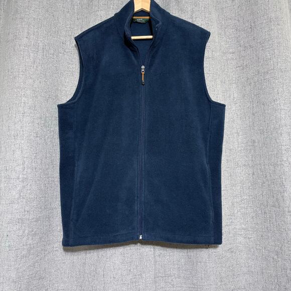 Woolrich Vest Men XL Blue Outdoor Fleece Hiking Hunting‎ - Picture 1 of 6